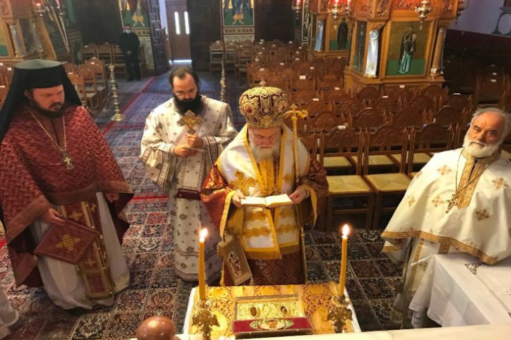 Εορτή Αγίου Διονυσίου Επισκόπου Κορίνθου στη Μητρόπολη Κορίνθου