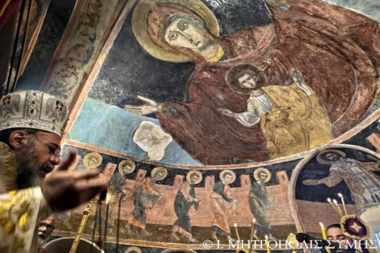 Αρχιερατική Θεία Λειτουργία στη Μονή Ρουκουνιώτου Σύμης
