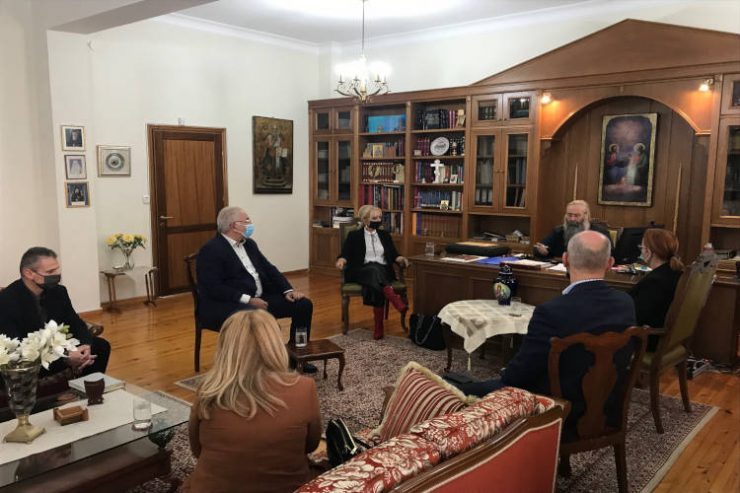 Σύσκεψη για την Ιερά Μονή Παναγίας Πέτρας Ολύμπου