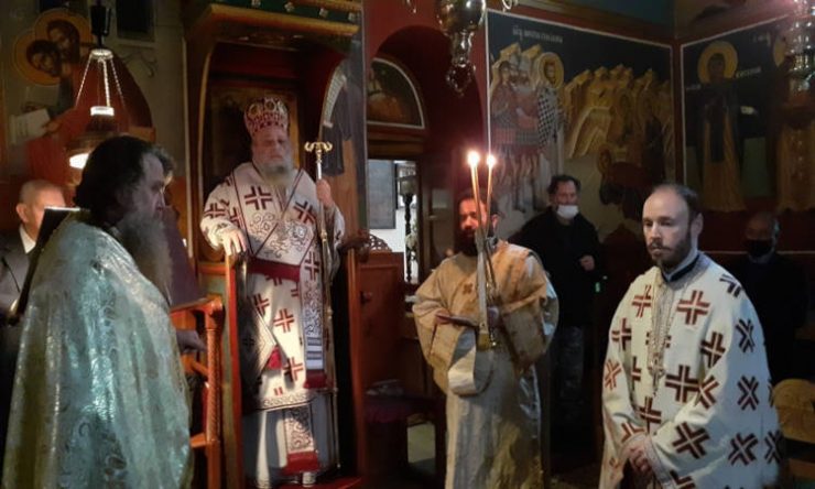 Αρχιερατική Θεία Λειτουργία στη Μονή Αγίου Ιωάννου του Χρυσοστόμου Νάξου