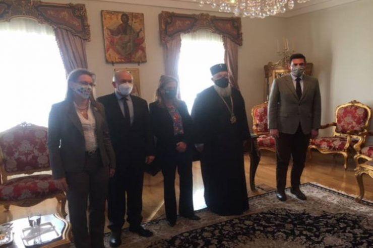 Η Υφυπουργός Υγείας κ Ράπτη στον Μητροπολίτη Κερκύρας