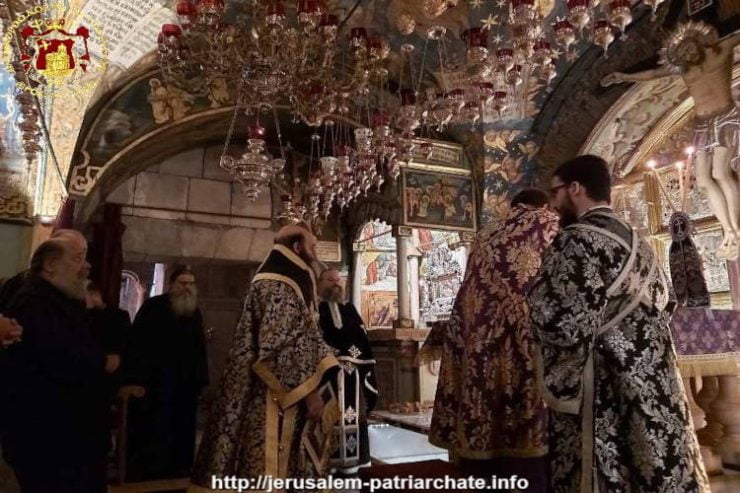 Η Πρώτη Λειτουργία των Προηγιασμένων Δώρων στο Πατριαρχείο Ιεροσολύμων