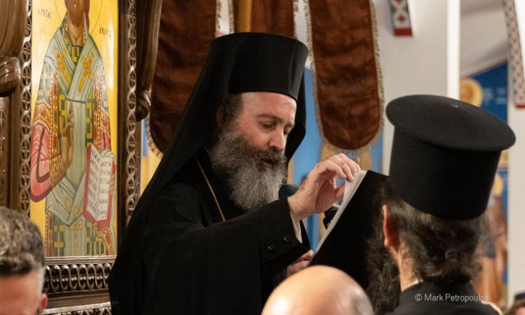 Ο Αρχιεπίσκοπος Αυστραλίας στην Ενορία του Αγίου Χαραλάμπους στο Templestowe της Μελβούρνης