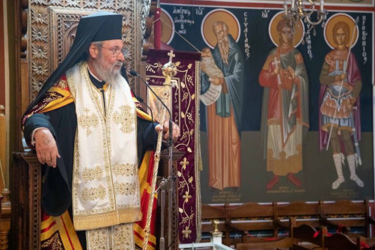 Ο Αρχιεπίσκοπος Κύπρου στον πανηγυρίζοντα Ιερό Ναό Αγίων Πάντων στη Μακεδονίτισσα Λευκωσίας
