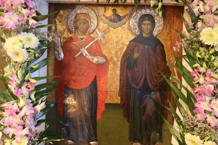 Πανηγυρικός Εσπερινός στην Ιερά Μονής Αγίας Ειρήνης Άνδρου