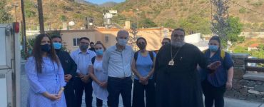 Ο Μητροπολίτης Ταμασού στα πυρόπληκτα χωριά της Ορεινής
