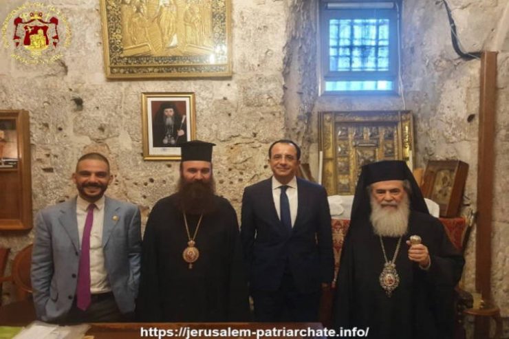 Ο Υπουργός Εξωτερικών της Κύπρου επισκέπτεται τον Ναό της Αναστάσεως