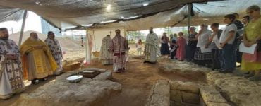 Θεία Λειτουργία στα ερείπια βυζαντινού ναού του Ισραήλ