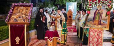 Με λαμπρότητα ο Πανηγυρικός Εσπερινός για τον Πολιούχο της Ναούσης