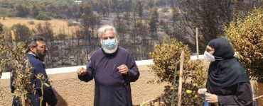 Ο Ιλίου Αθηναγόρας στις πυρόπληκτες περιοχές της Μητροπόλεως