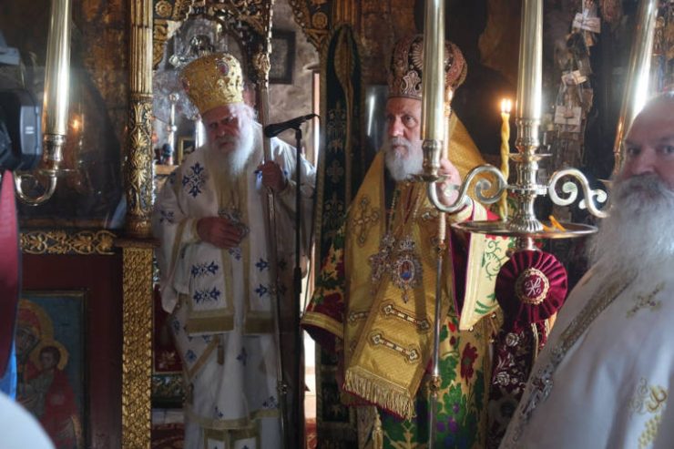 Λαμπρός εορτασμός στην Ιερά Μονή της Παναγίας Χοζοβιωτίσσης Αμοργού