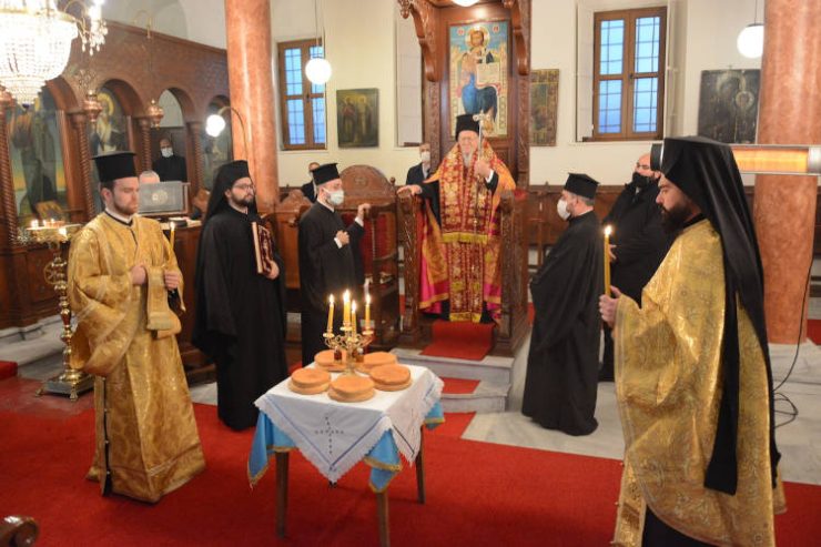 Ο Οικουμενικός Πατριάρχης στον πανηγυρίζοντα Ιερό Ναό Αγίου Μηνά Υψωμαθείων
