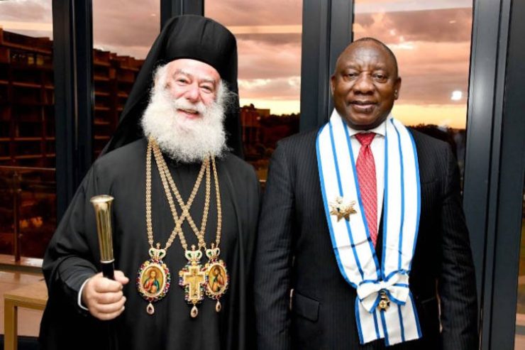 Συνάντηση Πατριάρχη Αλεξανδρείας με τον Πρόεδρο της Νοτίου Αφρικής στο Γιοχάνεσμπουργκ