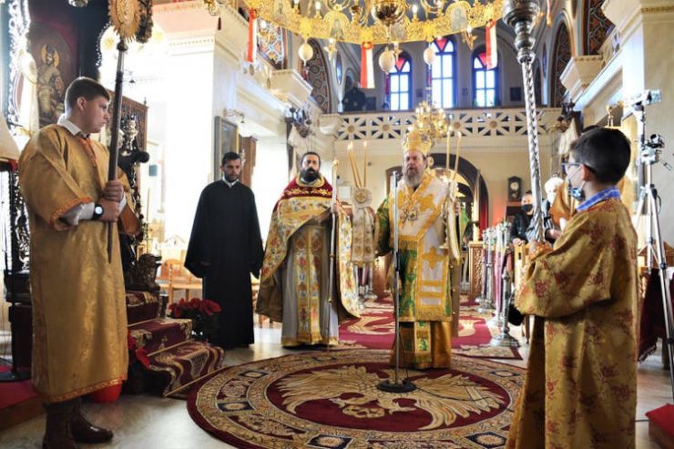 Εορτή Αγίου Σάββα Ηγιασμένου στη Μητρόπολη Ιερισσού