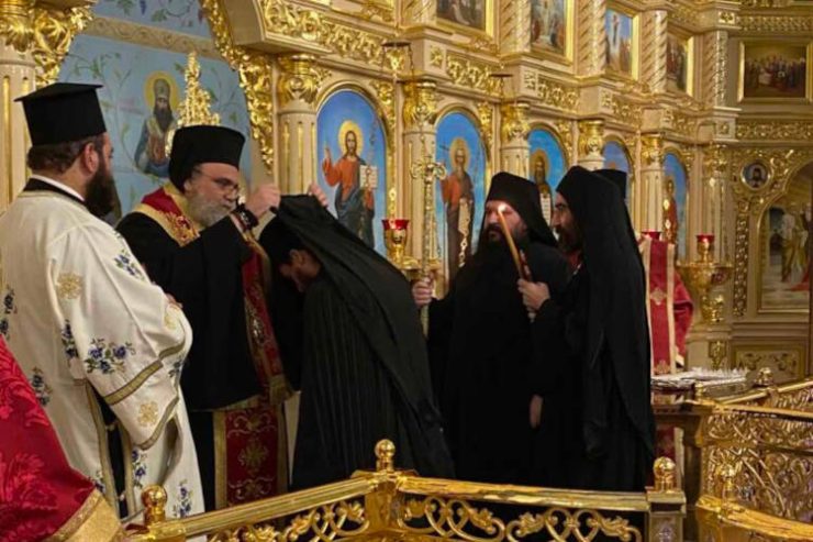 Κουρά δοκίμου μοναχού στη Μητρόπολη Ταμασού