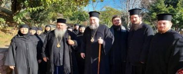 Ο Μητροπολίτης Λαγκαδά στη Μητρόπολη Τρίκκης