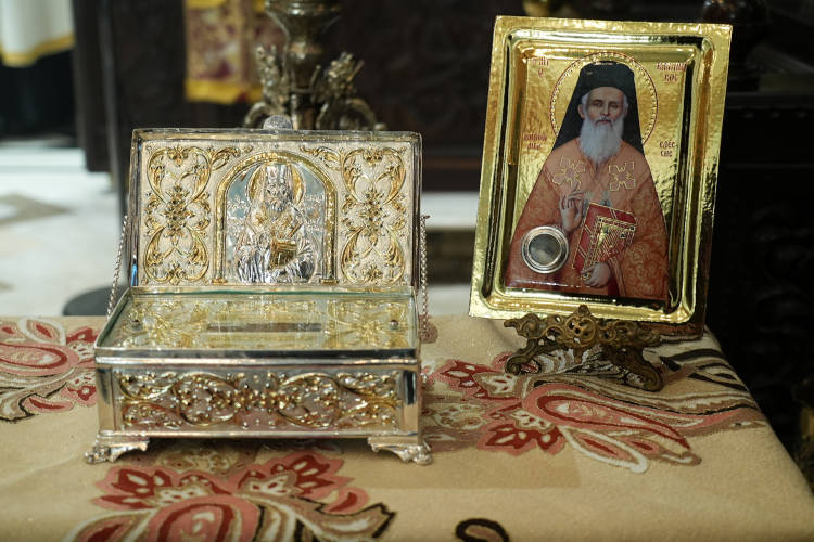 Ιερό Λείψανο Αγίου Καλλινίκου στην Ιερά Μονή Αγίου Αυγουστίνου Φωκίδος