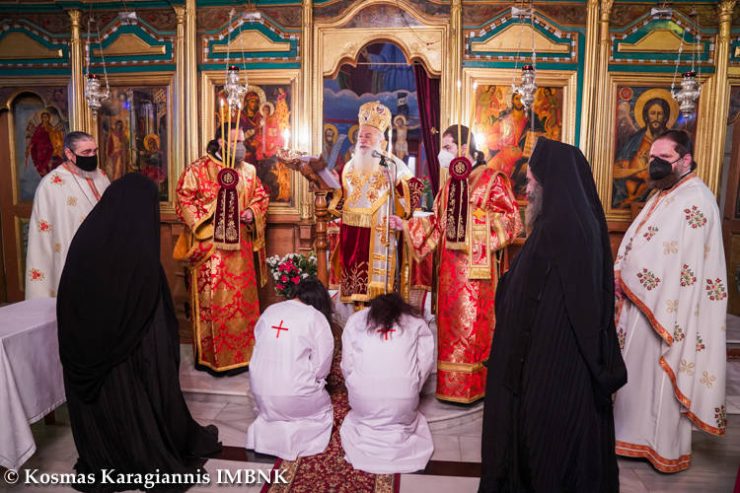 Κουρές μοναχών στην Ιερά Μονή Ζωοδόχου Πηγής «Παναγιοπούλα» Ναούσης