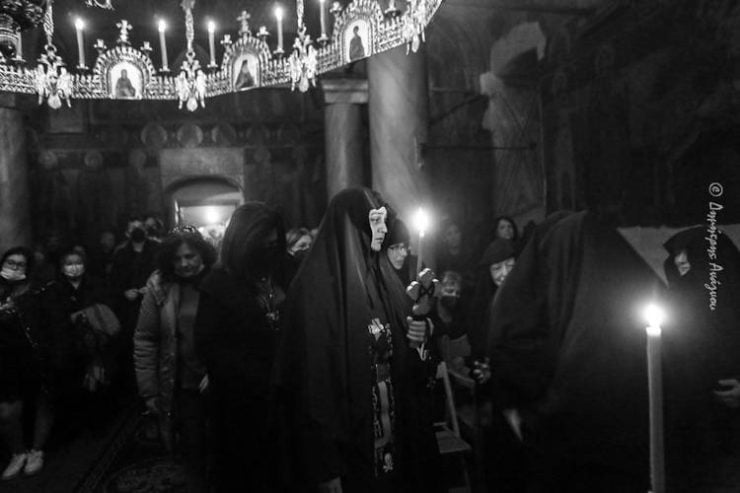 Κουρά μοναχής στην Ιερά Μονή Δαμάστας