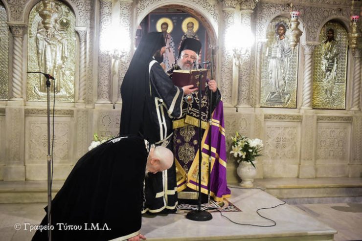 Ο Εσπερινός της Συγχωρήσεως στη Μητρόπολη Λαγκαδά
