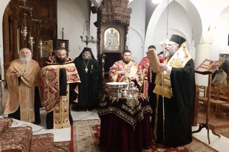 Ιερό Ευχέλαιο στον Ιερό Ναό Αγίου Νεκταρίου Τρικάλων