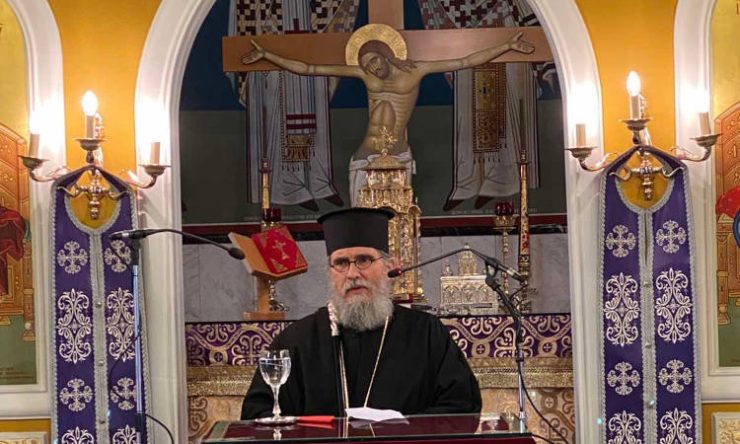 Ο Επίσκοπος Αρούσας Αγαθόνικος στην Κατερίνη