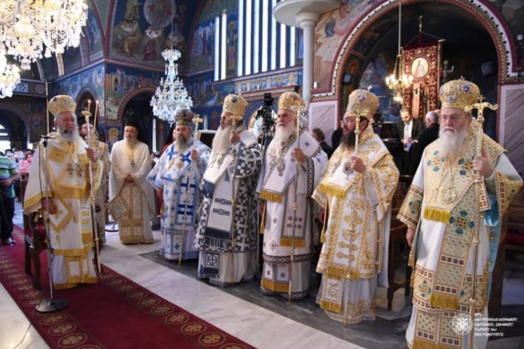 Λαμπρό Πολυαρχιερατικό Συλλείτουργο επί τη μνήμη του Αποστόλου Παύλου στην Κόρινθο