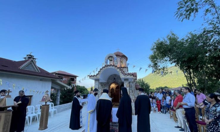 Θυρανοίξια και Εσπερινός εορτής Οσίου Παϊσίου στο Παλαιοχώρι Παγγαίου