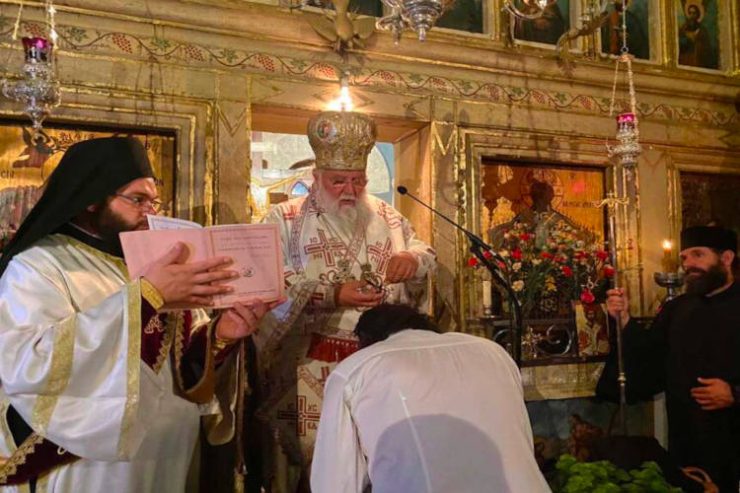 Μοναχική κουρά στην Ιερά Μονή Στρατιάς Κέρκυρας