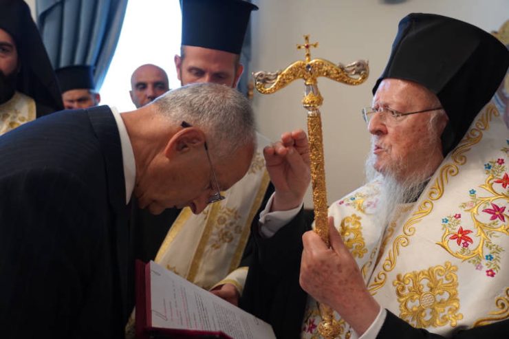 Ο Οικουμενικός Πατριάρχης χειροθέτησε στο Οφφίκιο του Άρχοντος Ορφανοτρόφου τον Εντιμολ. κ. Αναστάσιο Συμεωνίδη