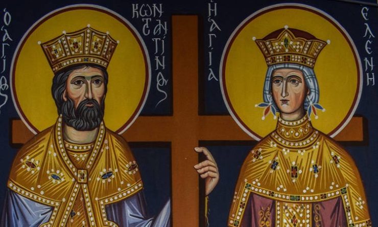 Υποδοχή Τιμίου Ξύλου και Λειψάνων Αγίων Κωνσταντίνου και Ελένης στα Τρίκαλα