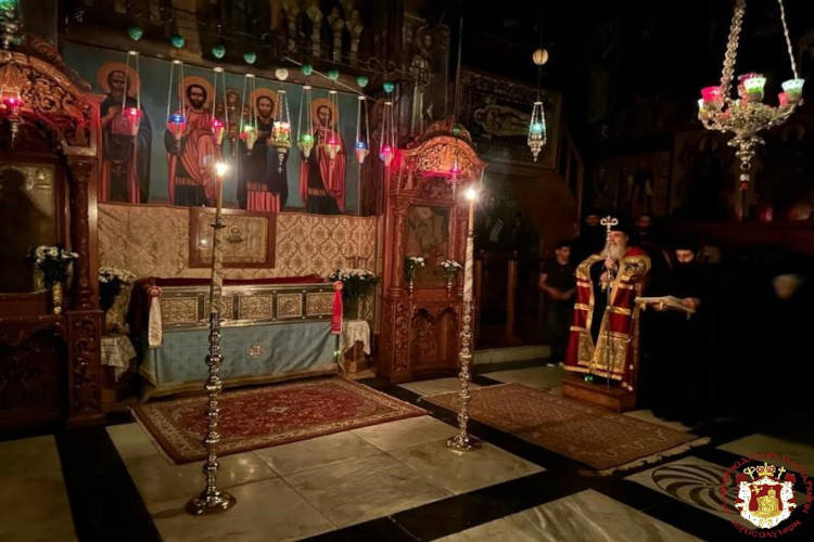 Η Επανακομιδή των Λειψάνων του Αγίου Σάββα του Ηγιασμένου στη Λαύρα του Αγίου