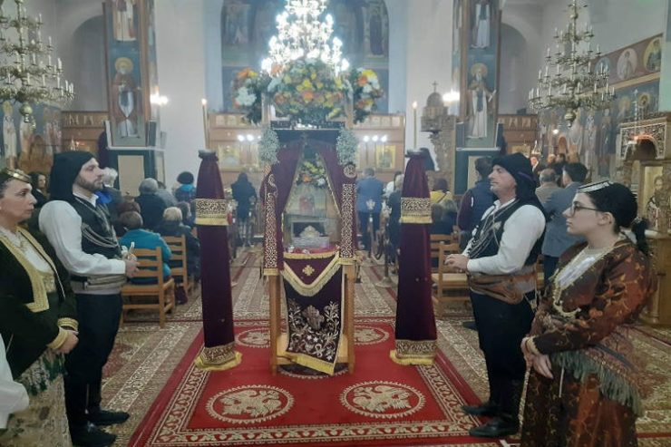 Υποδοχή της Τιμίας Κάρας της Αγίας Μαρίνης στη Λυκόβρυση Αττικής