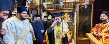 Ο Αιτωλίας Δαμασκηνός στην Ιερά Μονή Μυρτιάς