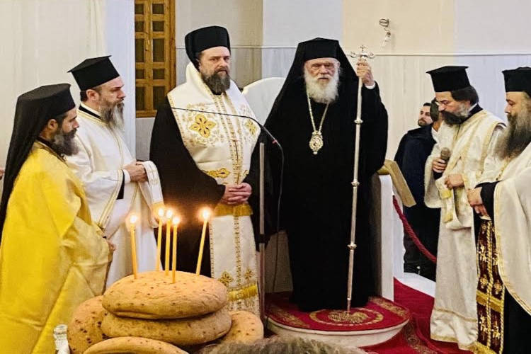Ο Αρχιεπίσκοπος στο Ιερό Ησυχαστήριο του Αγίου Πορφυρίου στο Μήλεσι