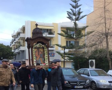 Η εικόνα του Αγίου Χαραλάμπους στον Ιερό Ναό Αγίας Κυριακής Πύργου