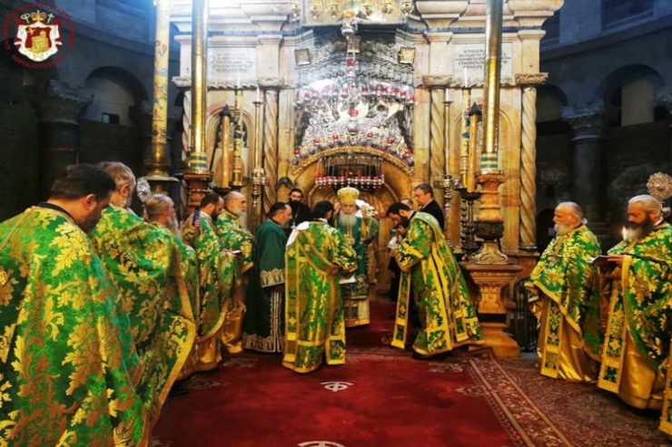 Η Κυριακή της Σταυροπροσκυνήσεως στο Πατριαρχείο Ιεροσολύμων