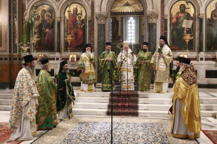 Κυριακή των Βαΐων στον Ιερό Μητροπολιτικό Ναό Αθηνών