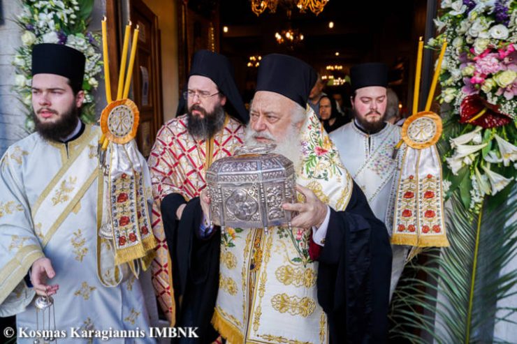 Αναχώρησε η Τιμία Κάρα του Αγίου Παντελεήμονος από την Ιερά Μονή Παναγίας Δοβρά Βεροίας