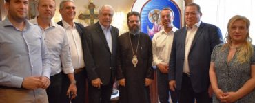 Επίσκεψη Δημητρίου Αβραμόπουλου και Χρήστου Σταϊκούρα στον Μαρωνείας Παντελεήμων