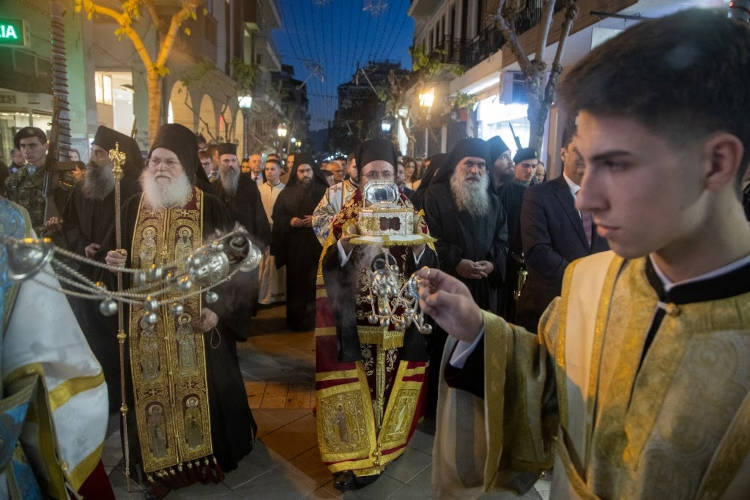Το Αγρίνιο υποδέχθηκε την Τιμία Κάρα του Αγίου Ιωάννου του Χρυσοστόμου