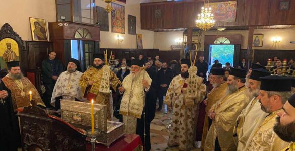 Λιτανεία και Εσπερινός για τη μνήμη του Αγίου Αρσενίου στην Κέρκυρα