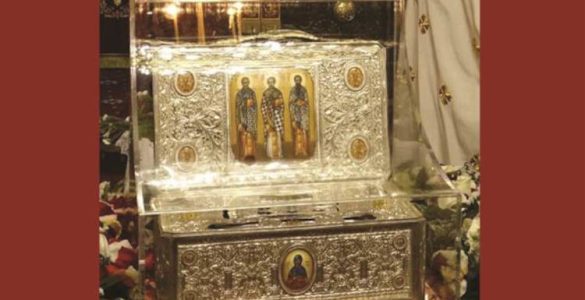 Έλευση Ιερών Λειψάνων Αγίων Τριών Ιεραρχών στο Αγρίνιο