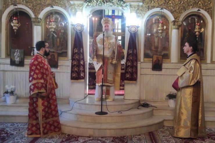 Ο Μητροπολίτης Χαλκίδος στην Ενορία της Νέας Λαμψάκου