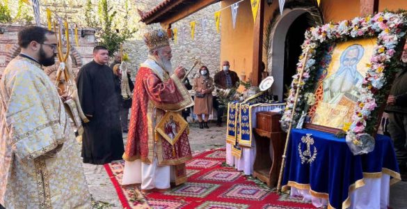 Εορτή Αγίου Παρθενίου στην Ιερά Μονή Μακρυμάλλη Ψαχνών