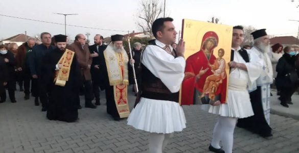 Υποδοχή Ιεράς Εικόνος της Παναγίας «Γοργοϋπηκόου» στην Κρανέα