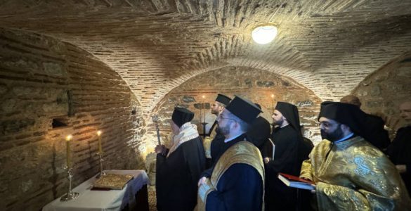Ο Οικουμενικός Πατριάρχης στο Παρεκκλήσιο του Αγίου Χαραλάμπους στο Πατριαρχείο