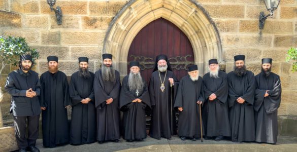 Επίσκεψη της Αδελφότητας της Ιεράς Μονής Παναγίας Παντανάσσης στον Αρχιεπίσκοπο Αυστραλίας