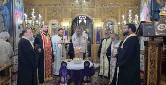 Ευχέλαιο στα Δελέρια τέλεσε ο Λαρίσης Ιερώνυμος