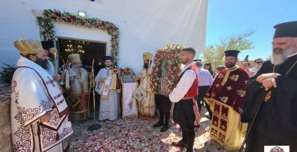 Λαμπρός εορτασμός της Παναγίας Χρυσαφίτισσας στη Μονεμβάσια